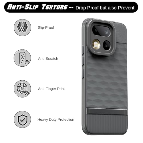 Image of Shockproof Case Compatible with Realme 16 Pro 5G | Full Camera Protection | TPU Flexible Back Cover for Realme 16 Pro 5G (Graphite Grey)