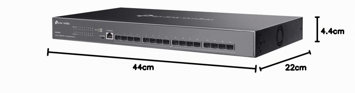 TP-Link TL-SX3016F Network Switch Managed L2/L2+ None Black