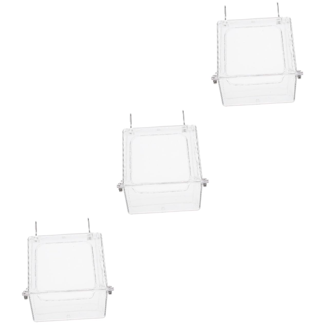 BESPORTBLE 3 Piezas baño de pájaros comedero pajaros Bird Feeder bañera de Jaula de pájaros jaulas de peonía bañera de pájaros Loros bañera de Loros munia Caja de baño bidé Tina de baño