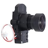 Snaply 4MP 2,8mm HD Sicherheitskamera Objektiv 104 Grad Weitwinkel Fixfokus ABS Schwarz
