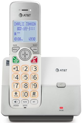 Image of AT&T EL1121 DECT 6.0 Cordless Landline Phone, 1 Handset | Caller ID, Simulated Full-Duplex Speakerphone, Backlit Display & Keypad, Quiet & ECO Mode
