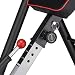 Relaxdays Tabla Inversora para Espalda con 4 Posiciones, Fitness, Negro y Rojo,...