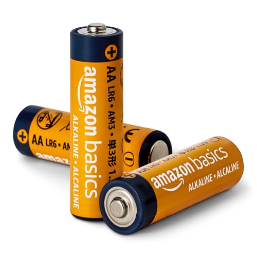 amazon basics 48-pack aa alkaline high-performance batteries 15 volt 10-year shelf life