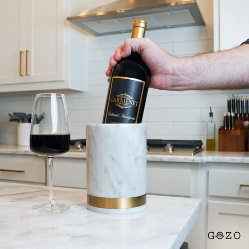 Marble Wine Chiller – Premium Italian Marble – Wine Gifts – Wine & Champagne Bucket – Wine Cooler For Bottles – Modern Décor – Wine Accessories #TOP6