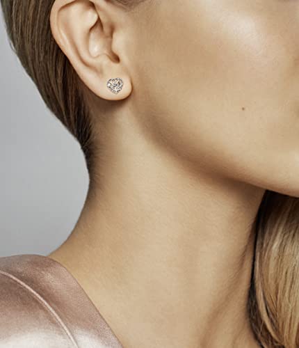 Pandora Moments - Pendientes de plata de ley para mujer, diseño de árbol genealógico, Metal