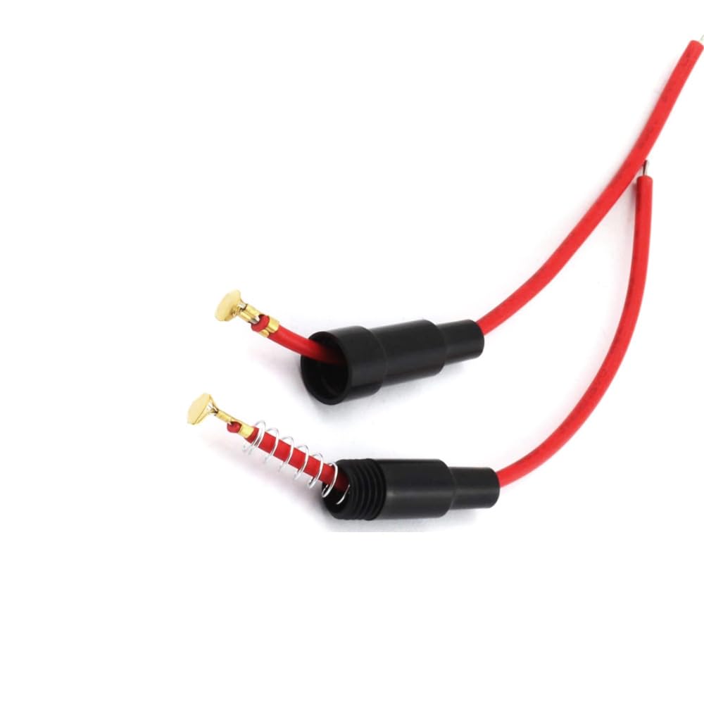 10 Sztuk 6 X 30 mm 32V 20A Uchwyt Bezpiecznika Szklana Rurką, Uchwyt Bezpiecznika Szklanego AGC z Drutem 16 AWG (Czarny)