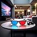 3Pcs Red and Blue 3D Glasses Universal TV Movie Dimensional Video Frame 3D Glasses DVD Game Glass 3D Style Glasses for 3D Movies Games, 3D Viewing Glasses, Televisions and Video
