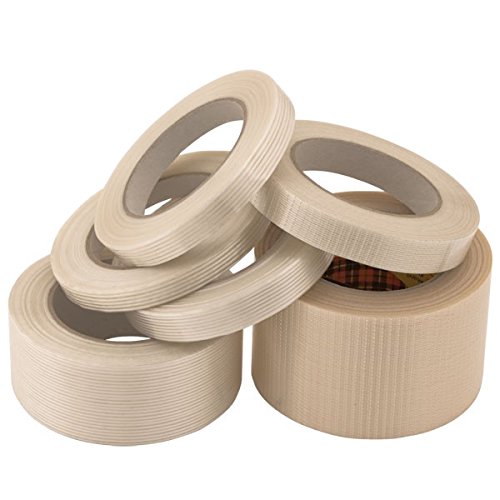 Propacz-nrinu25 Longitudinal Classic Tough, Weave Weft Adhesive Tape, 25 mm x 50 m, Pack of 25