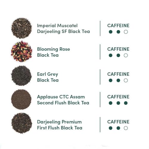 VAHDAM, Assorted Black Tea Loose Leaf Tea Gift Set (10 Flavors) Gift Ideas for Women & Men | Directly Sourced From Assam and Darjeeling | Resealable Ziplock Pouch | Gifts for Him/Her