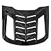 JENEROUMAN for Mustang Rear Window Louvers Compatible with 2015-2025 Ford Mustang Window Louvers Sun Shade Vent Covers Glossy Black