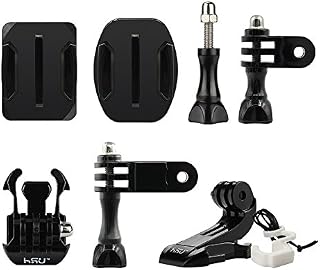 HSU Torba z uchwytami akcesoria do kamery sportowej do GoPro Hero 12/11/10/9/8/7/6/5/4/3+, GoPro Max i innych kamer sportowych