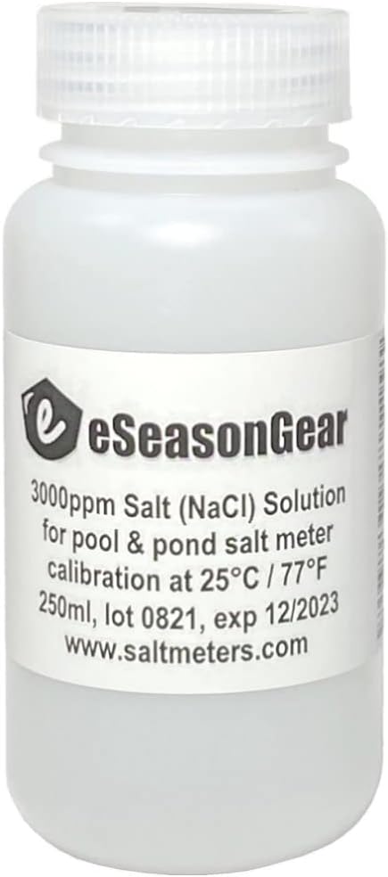 eSeasongear 3000 PPM Salt Meter Tester Calibration Solution, 230 ml