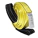 Partsam Premium 2 Pcs Crane Towing Strap 3400Dtex - Heavy Duty Web Sling - Corrosion Resistance Polyester Industrial Flat Eye-Eye Ropes (12feet x 2inch)