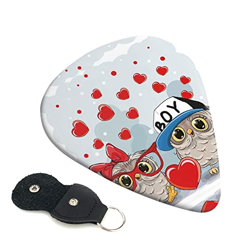 Lot de 6 médiators mignons en forme de chouette pour guitare acoustique, guitare électrique, basse, ukulélé – fins… - Les Beatles, Paul McCartney, John Lennon, RIngo Starr, George Harrison Lot de 6 médiators mignons en forme de chouette pour guitare acoustique, guitare électrique, basse, ukulélé - fins…