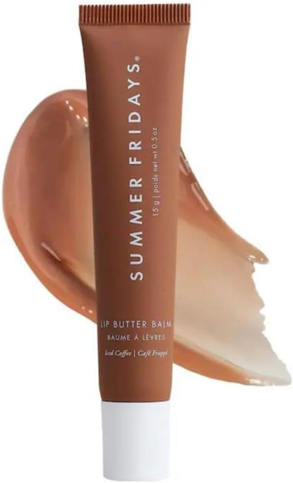 Summer Fridays Tinted Lip Butter Balm - Conditioning Vegan Lip Balm for Instant Moisture, Shine & Hydration - Sheer-Tinted, Soothing Skincare - Cherry (.5 Oz) main image 1