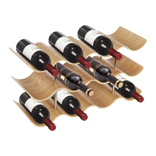 Soporte para botellas de madera de 3 niveles para 12 botellas miniatura 2
