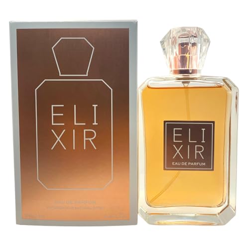 United Scents ELIXIR Eau de Parfum for Women 3.4 Fl Oz | Warm Amber-Vanilla | Notes of Vanilla Orchid Jasmine Brown Sugar Tonka Amberwood Musk & Patchouli
