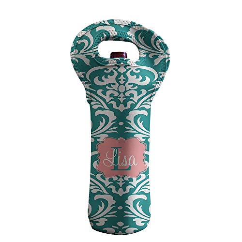 personalized neoprene wine tote