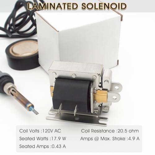 Hoeine Laminated Solenoid, Direct Replacement for Central Boiler Woodmaster Crown Royal Hardy Wood Stove Part 4X240 for Furnace Draft Damper (2 Packs)