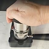 Honseadek Estación de apisonamiento espresso, base de prensado de café y soporte para portafiltro, para material PLA con acabado suave, para modelos ES601 655 701, negro (A)