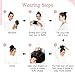 SEGO Human Hair Messy Bun Hairpieces Real Scrunchies Natural Wavy Smoothed Updo Donut Chignon Ponytail Extensions for Women Girls-#4P27 Medium Brown&Dark Blonde