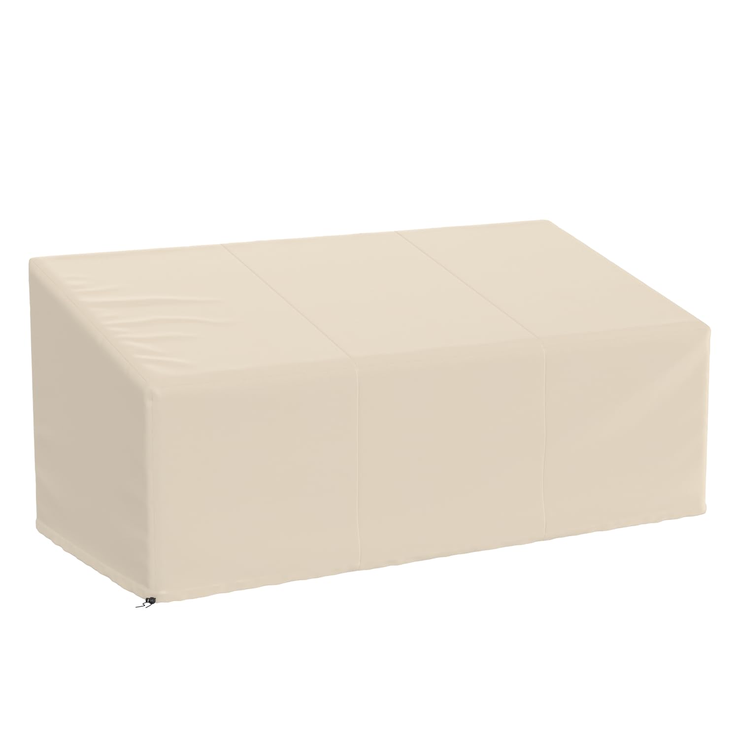 Waterproof Outdoor Sofa Cover, Heavy Duty Outdoor Couch Cover, Large Lawn Patio Furniture Covers with Adjustable Cord Lock 600D Oxford Cloth (Khaki, 79"W x 38"D x 35"H-1Pack)