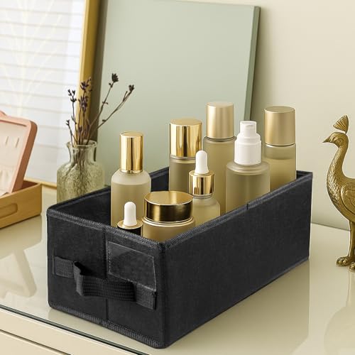 CROWNSHOP 4PCS CD Storage Box Holds 30 CDs in Full Jewel Cases and 165 Discs in CD Sleeves Protective Disc Organizer 35x16x15.5cm (4PCS Black) - Image 5