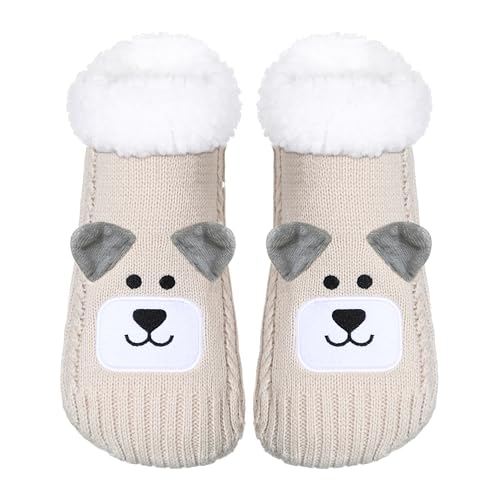 Image of ZYZX Cute Animal Slipper Socks for Women with Grips,Fuzzy Socks Indoor