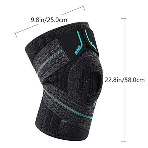 ABOOFAN Knee Brace Suporte Anti- Slip Collision Avoidance Joelho Luva De Compressão Respirável Na Al