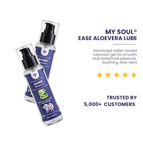 Image of My Soul Aloe Vera Intimate Water-Based Lubricant with Green Tea, Lactobacillus, D-Mannose & Cranberry | Smooth & Gentle Personal Lubricant | 50ml