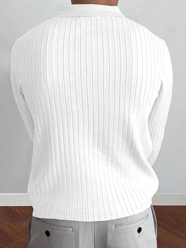 Image of Noble Monk Relax Fit |Textured| Lycra | Polo Neck T-Shirt