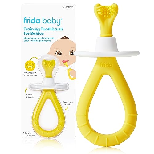 Frida Baby Training Toothbrush for Babies with Soft Silicone
