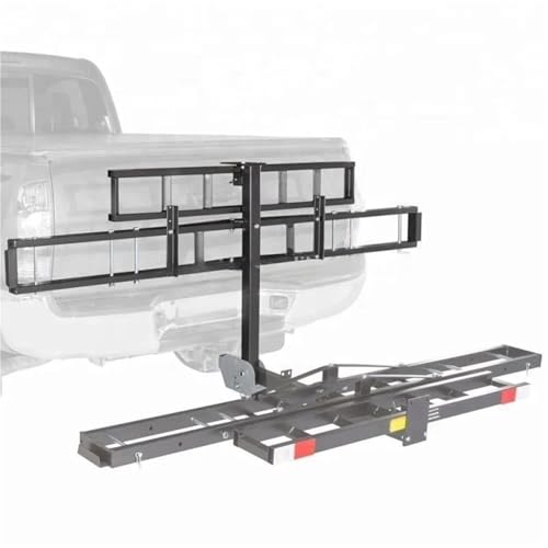 Porta motocicletas doble de acero plegable hasta 600 lb miniatura 2
