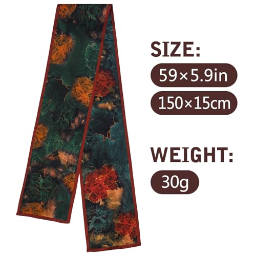 Silk Head Scarf for Women - Lightweight Fashion Hair Wrap, Neck Tie & Handbag Accessory Gift4