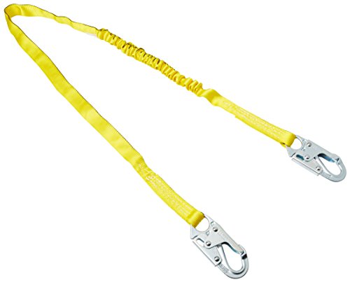 Best Deal Cheap 🛒 Miller by Honeywell 216WLS/6FTYL 6-Feet Manyard Shock-Absorbing Web Lanyard with 2 Locking Snap Hooks, Yellow