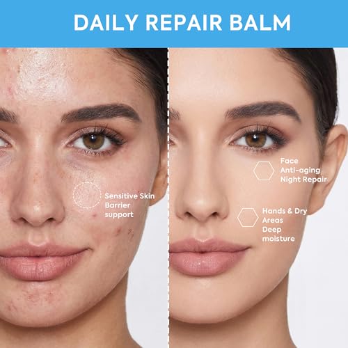 Image of Copper Peptides GHK-Cu Beef Tallow Honey Balm: Anti Aging Blue Balm with Methylene Blue, Manuka Honey & Vitamin E - Deep Moisturizer for Face & Body, Repair Dry, Sensitive & Mature Skin - 2oz