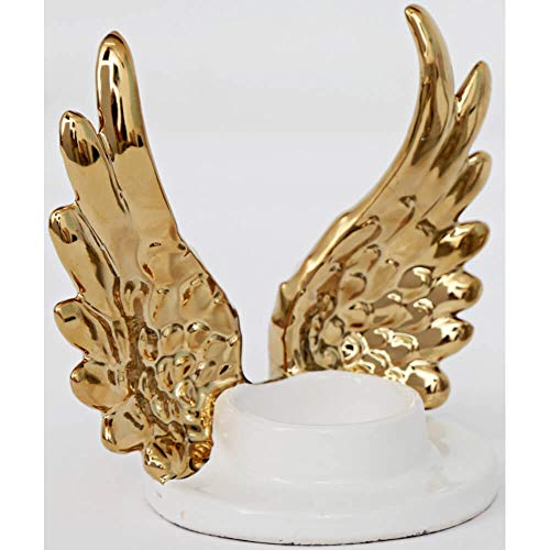 Image of Sifcon International Angel Wing Tealight Holder Gold