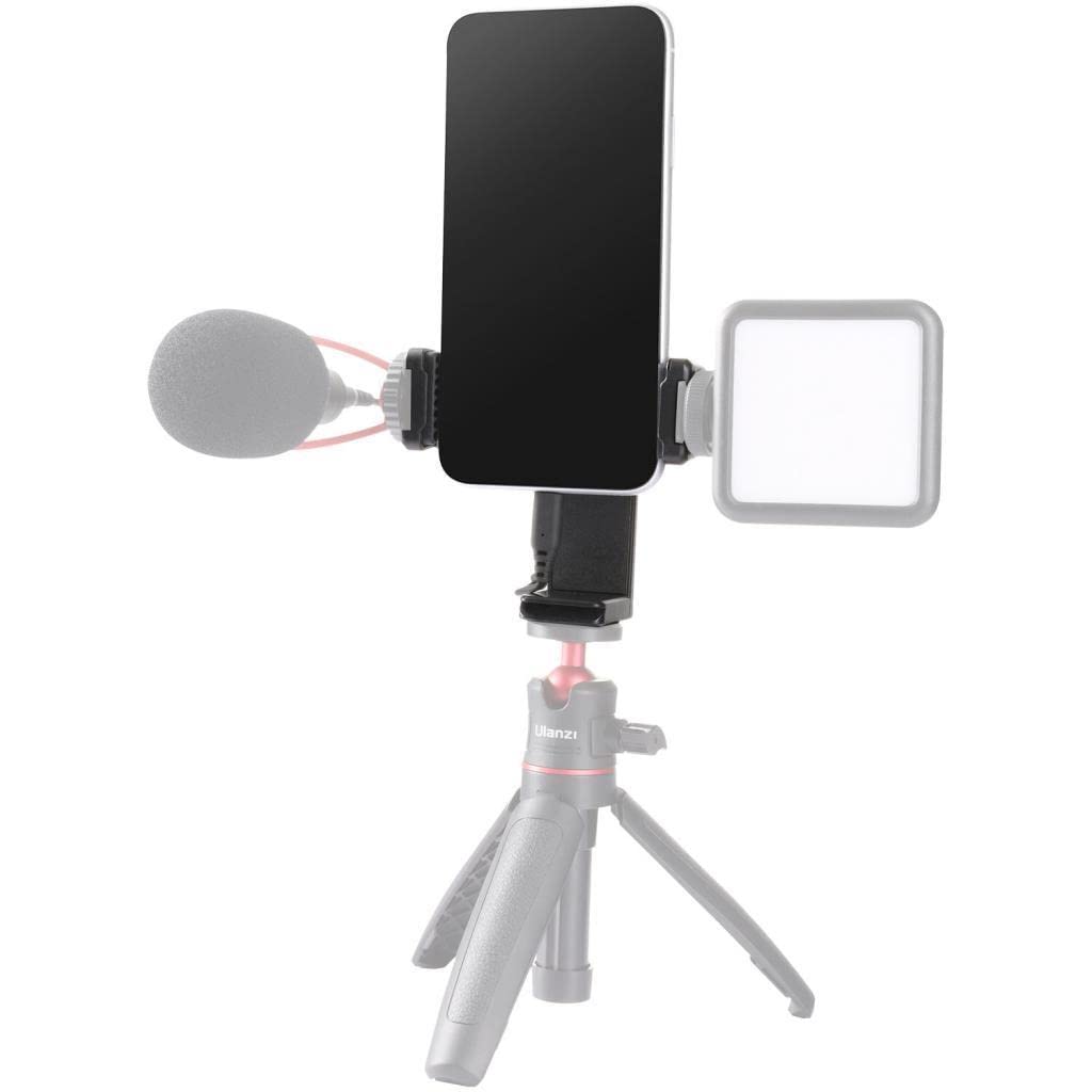 Ulanzi ST-22 360º obrotowy i uchylny uchwyt na telefon do statywu – z 2 uchwytami Cold Shoe-mounts