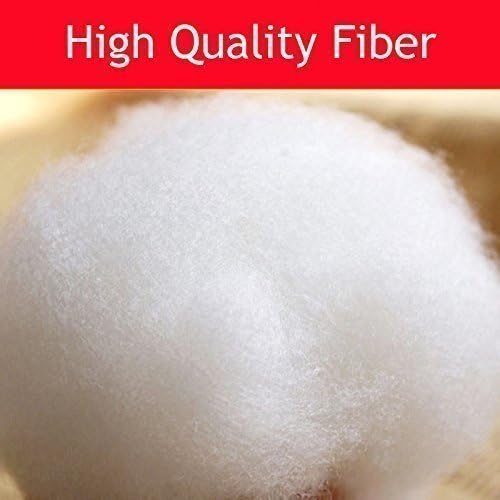 Image of JASSI Kid Toy Racron Polyester Synthetic Cotton Filling For Cushion, Pillow,Teddy Bear,Toy Stuffing (1.5Kg),Red