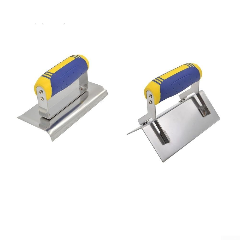 Cemento mano Edger Groover Set per scanalature lisce e definite (b)