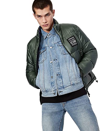 Image of Armani Exchange Men's Denim Icon Logo Jacket
