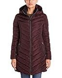 Nanette Lepore Women's Long Puffer Coat, Fig, Small