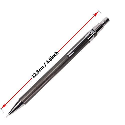 Tupalizy 3PCS Automatic Metal Mechanical Pencils for Drawing Sketching Note Taking Graphing Drafting Writing Instrument Projects for Artists Home Classroom School College Office Supplies (0.5mm)