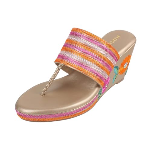 Image of Mochi Women Ethnic Wedge Heel Sandal