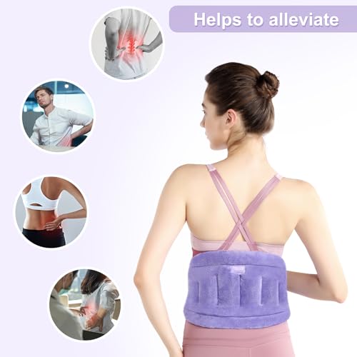 SuzziPad Microwave Heating Pad for Back Discomfort, Microwavable Heat Pads for Lumbar, Waist, Stomach, Neck Shoulder, Wrap with Moist Therapy, Warm & Cold Compress - Image 3