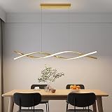 Modern Ceiling Pendant Light, with Remote Control Dimmable 3 Color Mode & Brightness Ceiling Lamp, A