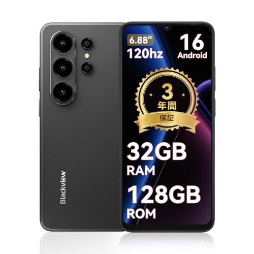 Amazon | Blackview Wave10 32GB+128GB 日本語版 Android 16 スマホ