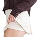 Low-Rise Pleated Cargo Mini Skort, TOFU, XS