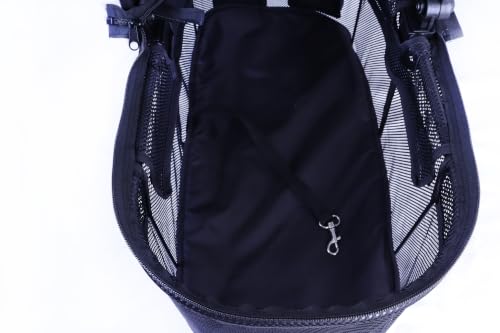 Image of Full-Window pet Stroller with Detachable Carrier,4 Wheels for Cats & Dogs, with Storage Basket,Cup Holder, Travel Puppy /Cats Stroller.