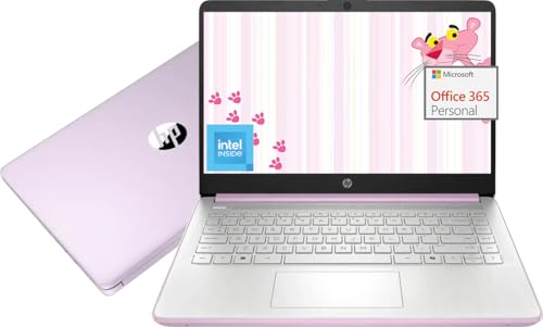 HP 14インチ ノートパソコン 洗練されたデザイン 勉強やコラボレーション用 Intel Quad-Core N150(>N4120)、1年間のOffice 365、16GB RAM、256GBストレージ (128GB UFS + 128GB SDカード
